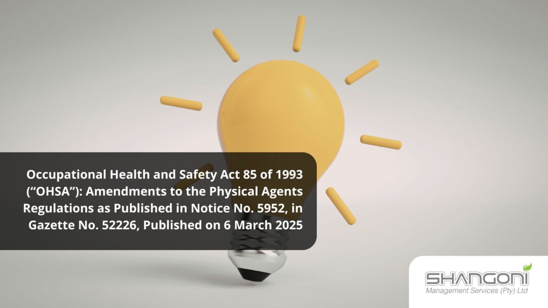 OCCUPATIONAL HEALTH AND SAFETY AND ACT (ACT NO. 85 OF AS 1993), AS ...